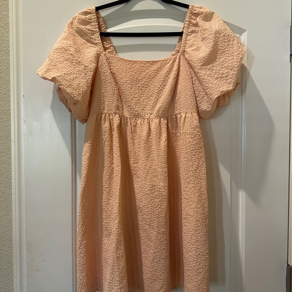 Peach Midi Dress